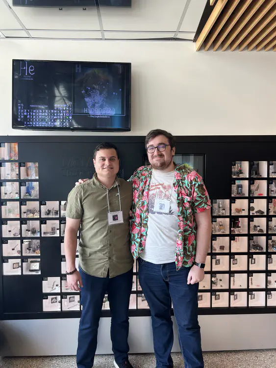 The Texas A&M University representation at the conference, Vinny D'Onofrio (left) and myself (right).