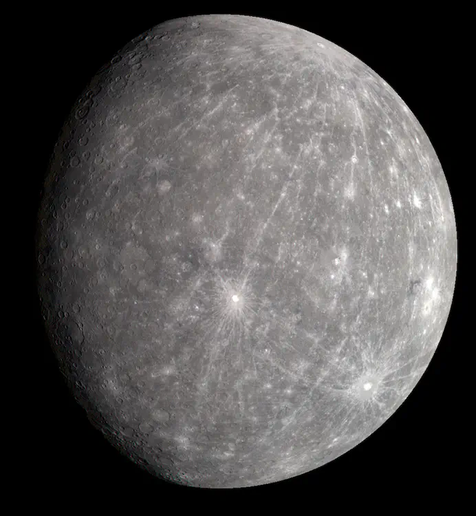 Mercury in true color
_MESSENGER_, 2008